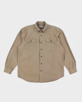 00s Carhartt Beige Workwear Shirt - L