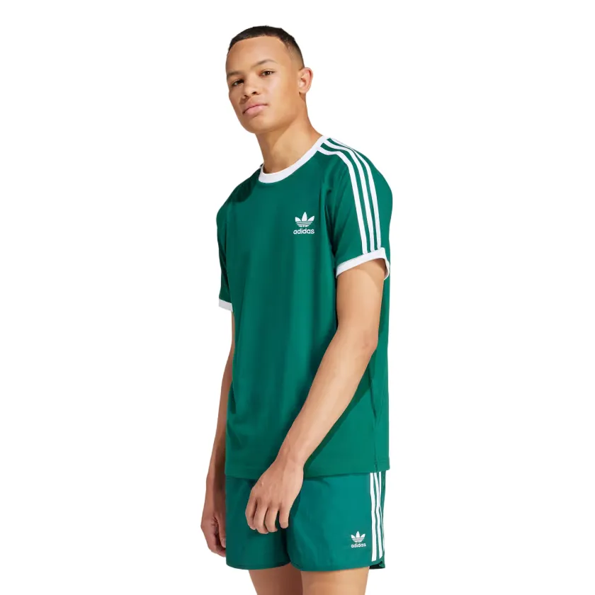 Adidas Originals men's short sleeve t-shirt Adicolor 3 stripes IM9387 green white