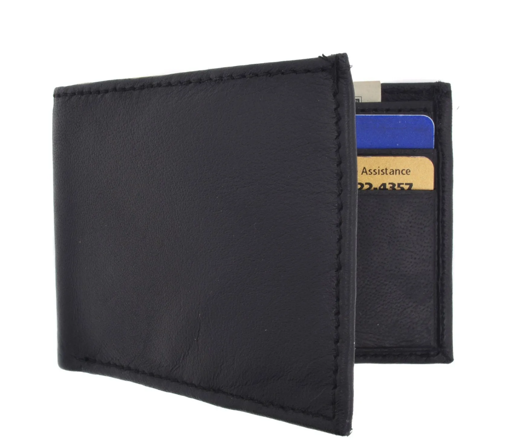 AFONiE Men's Genuine Leather Bi-fold Wallet