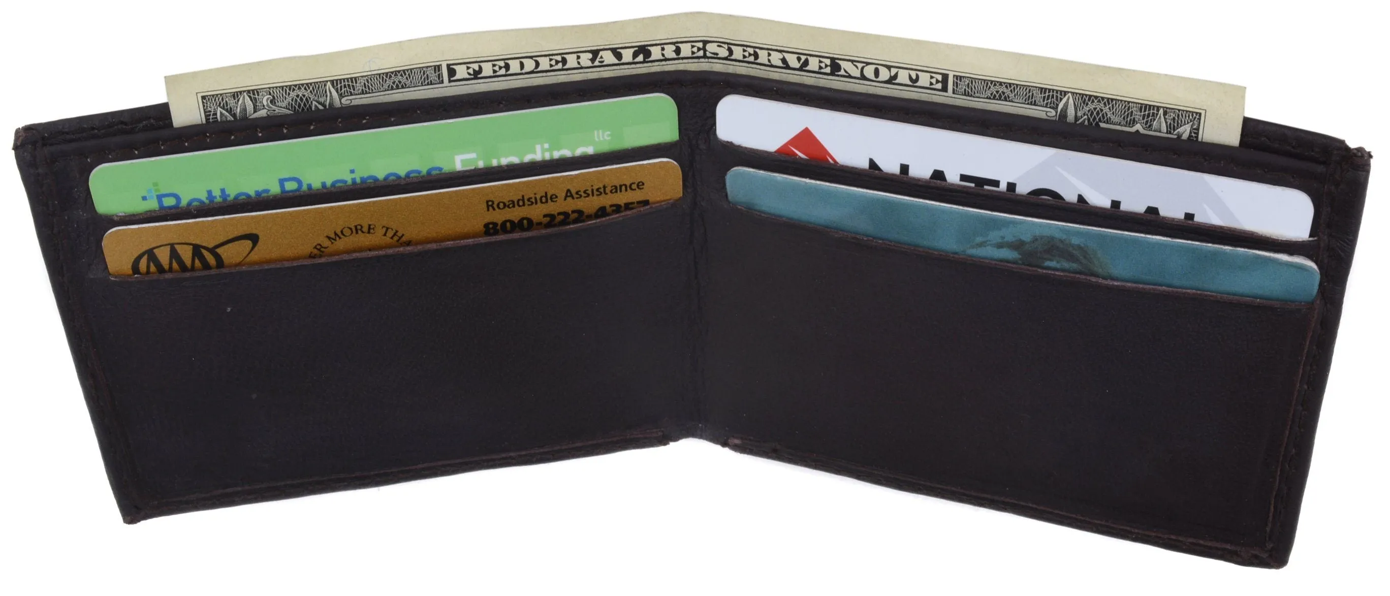 AFONiE Men's Genuine Leather Bi-fold Wallet