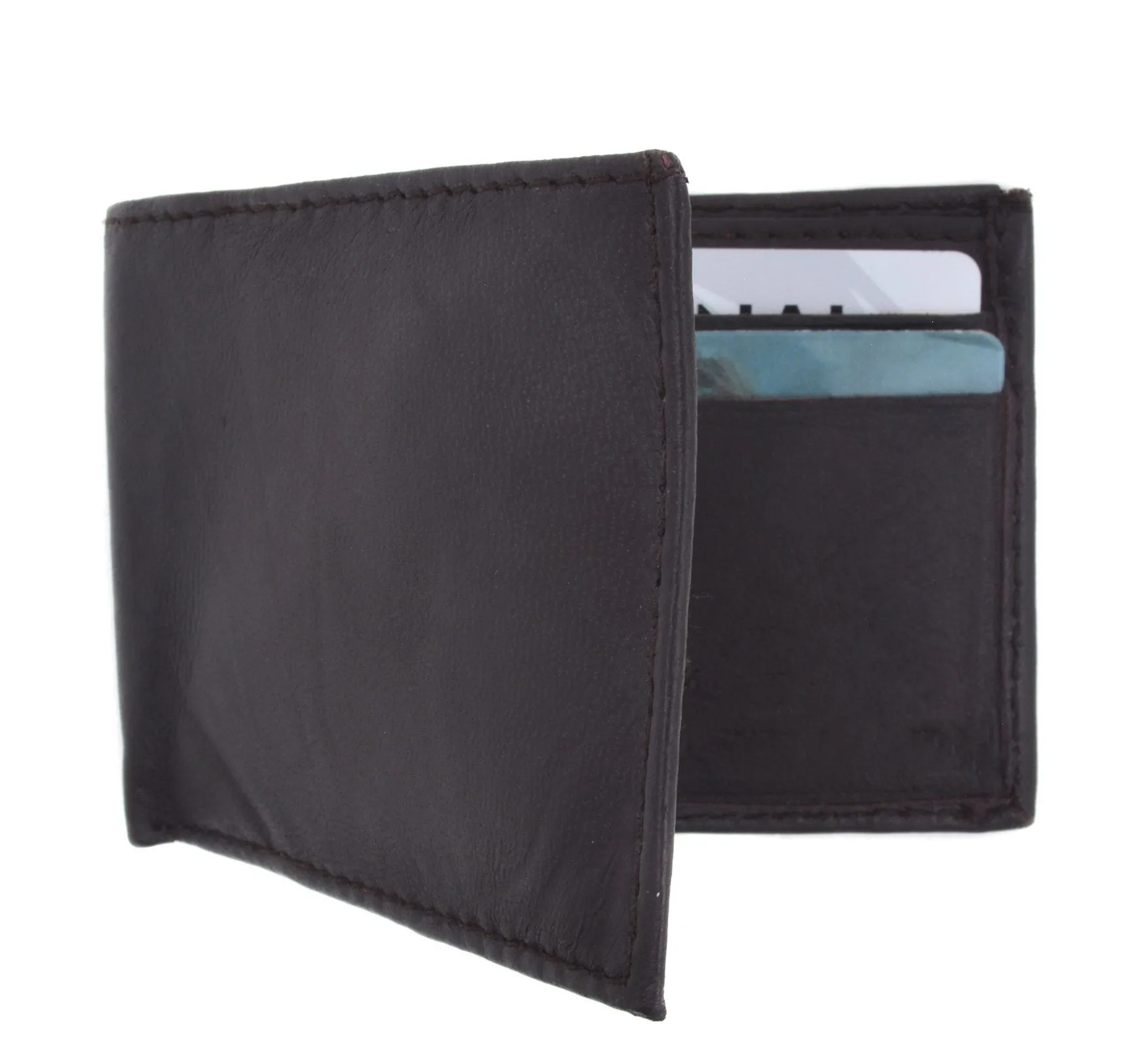 AFONiE Men's Genuine Leather Bi-fold Wallet