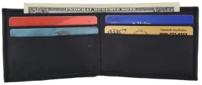 AFONiE Men's Genuine Leather Bi-fold Wallet