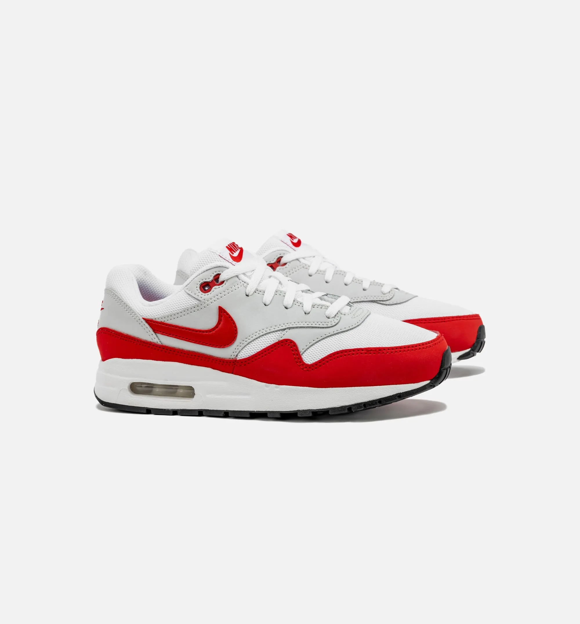 Air Max 1 Grade School Lifestyle Shoe - Red/White