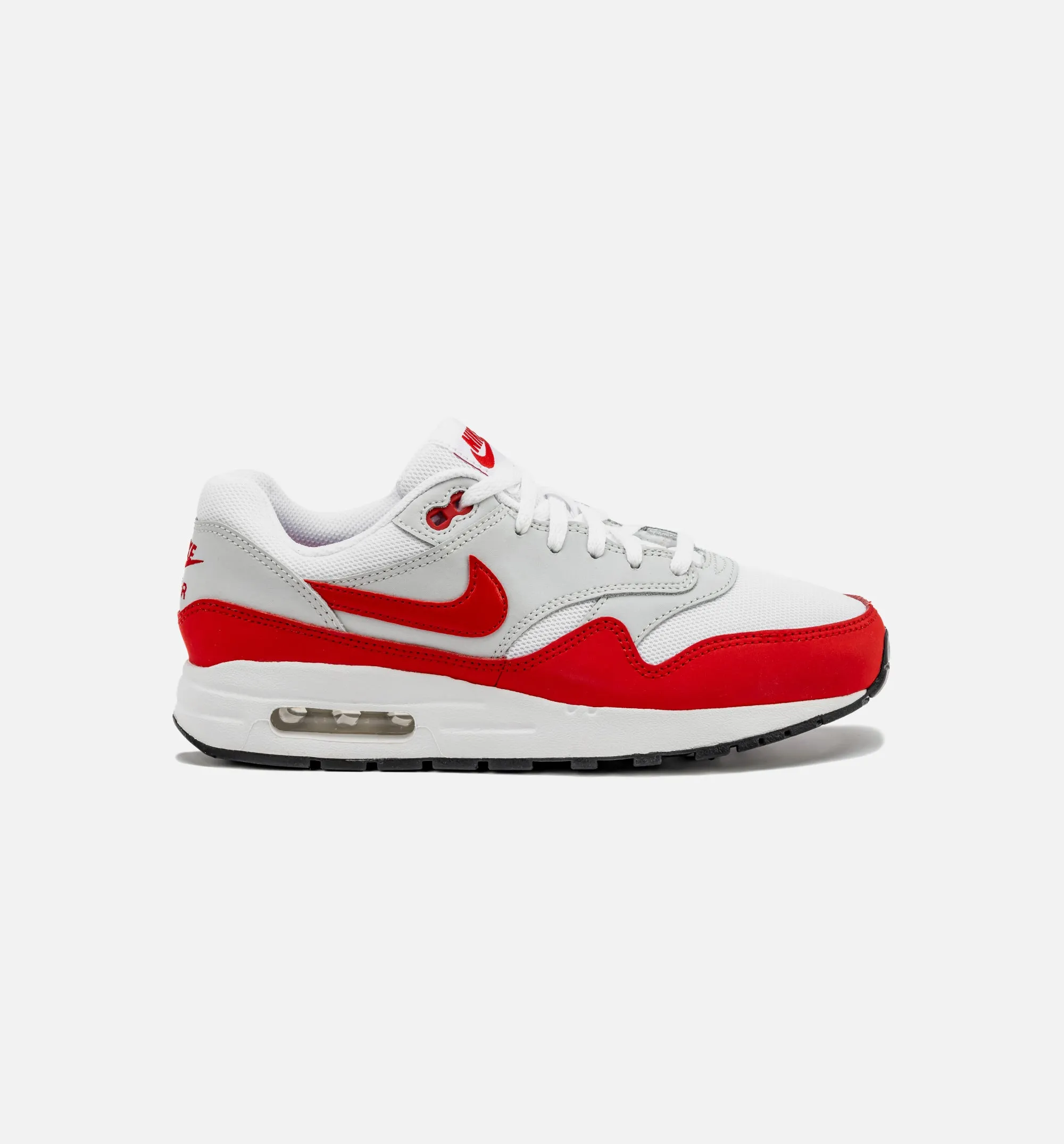 Air Max 1 Grade School Lifestyle Shoe - Red/White