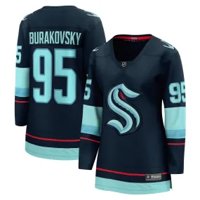 Andre Burakovsky Seattle Kraken Fanatics Branded Women's Home Breakaway Player Jersey - Navy