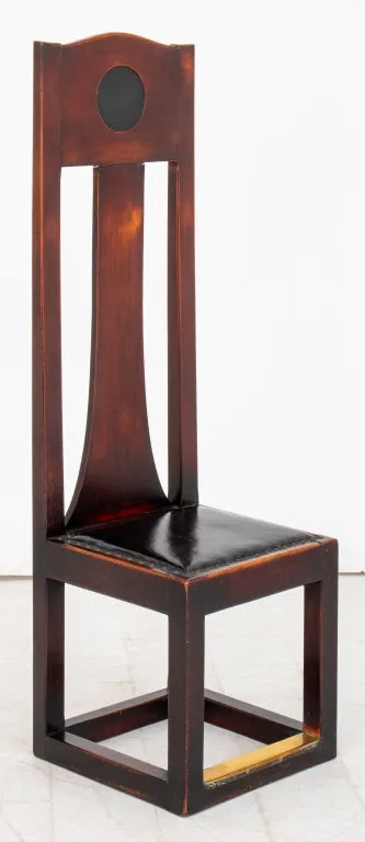 Arts & Crafts Mackintosh Style High Backed Chair