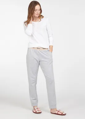 Barbour Lottie Lounge Trouser - Light Grey Marl