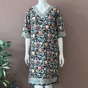 Batik Tulis V Neck Dress - M