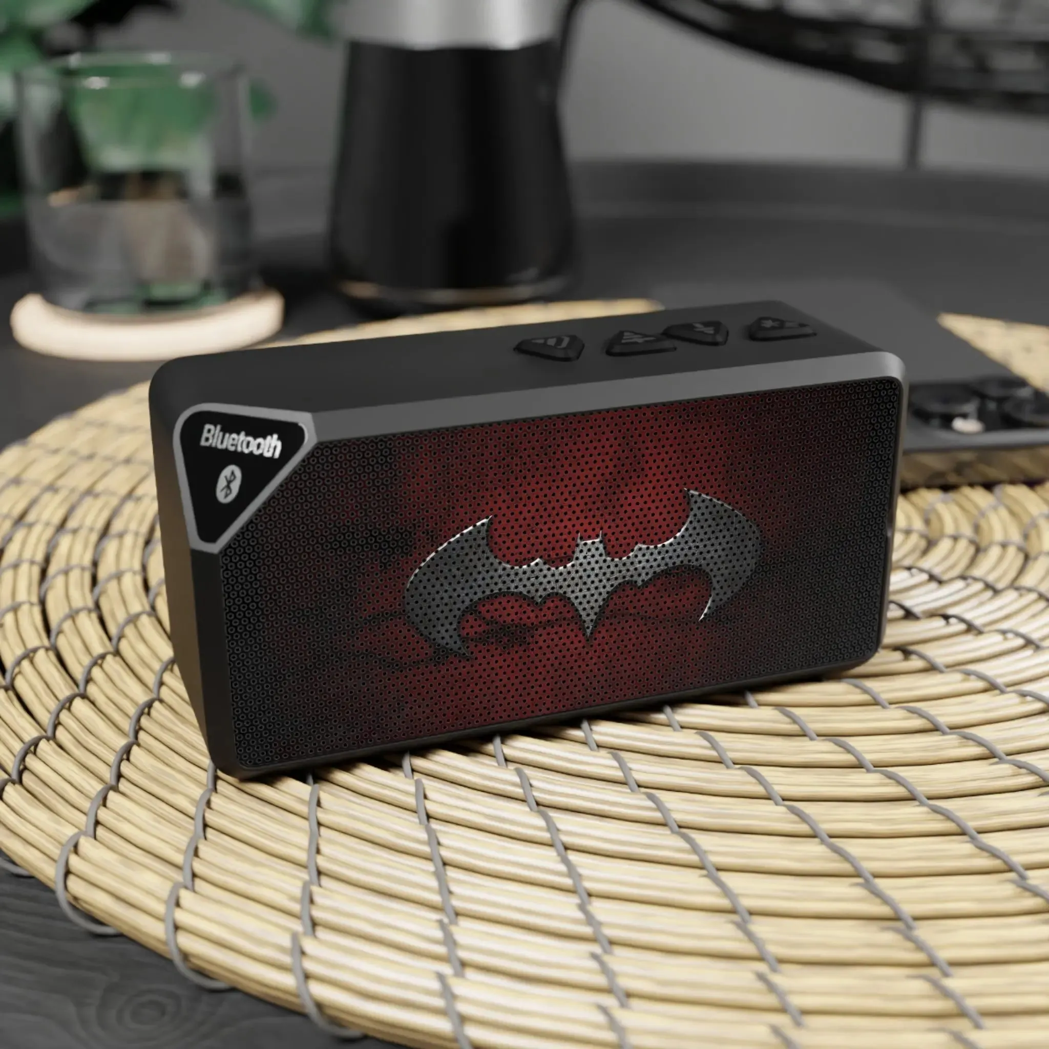 Batman Red Logo Jabba Bluetooth Speaker