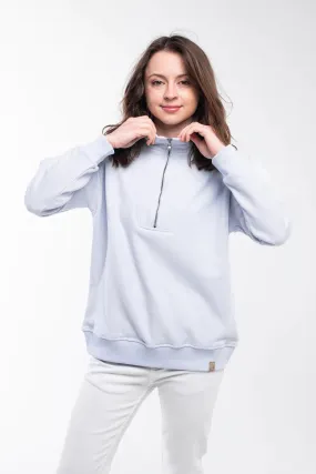 Bee And Alpaca Zipped Neck Sweatshirt