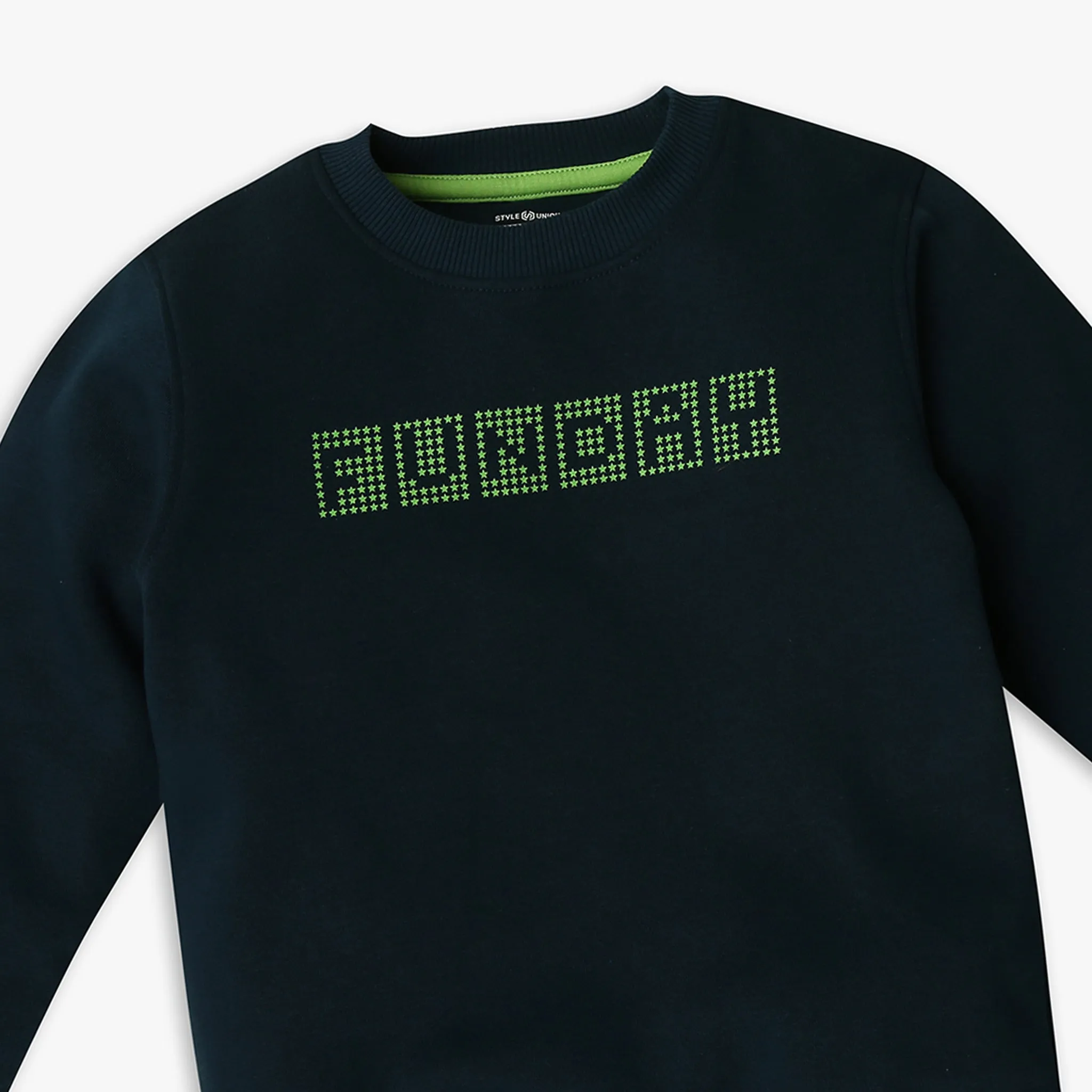 Boy's Regular Fit Graphic Sweat Tees