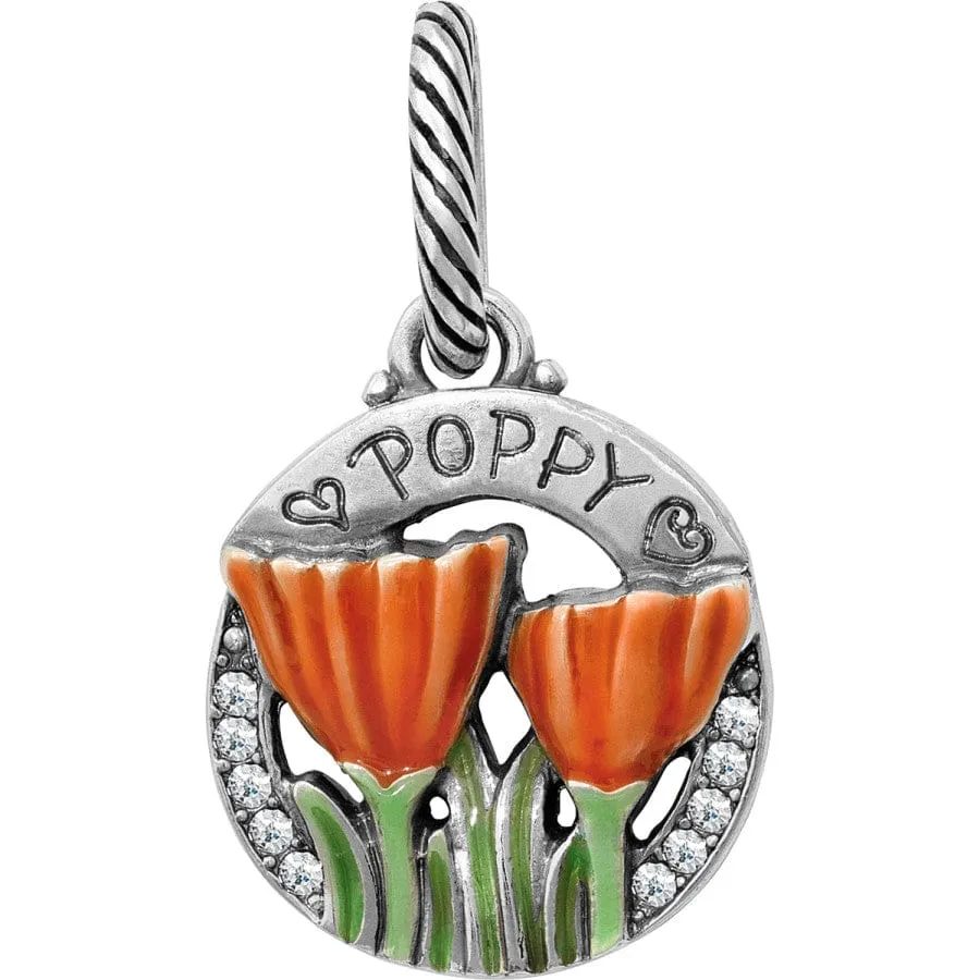 California Poppy Charm