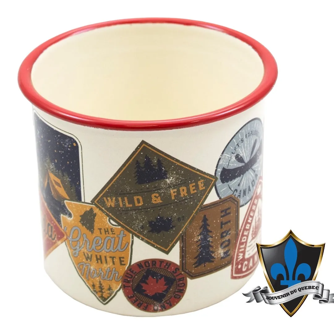 Canada designs Camping and Travel Tin Cup.