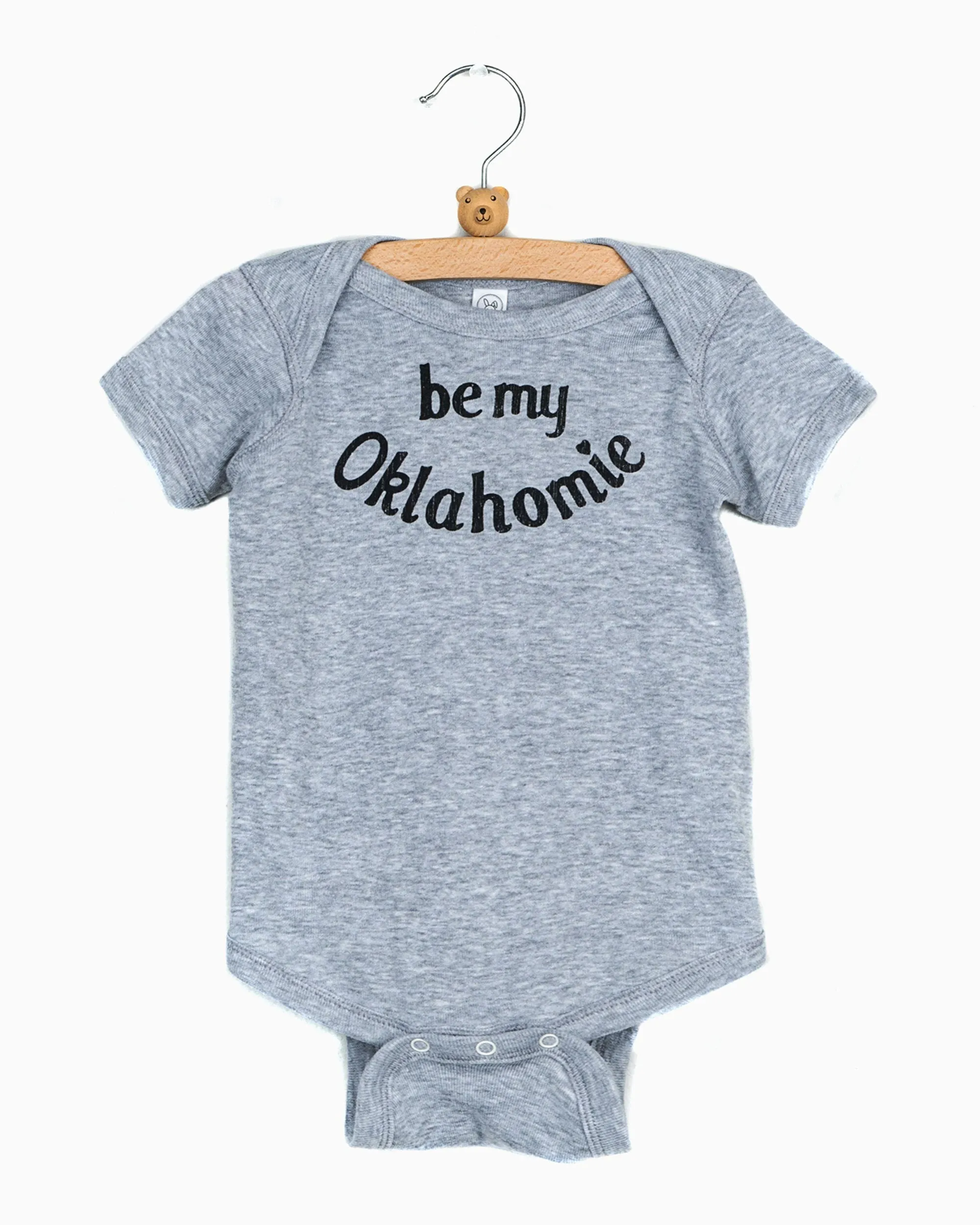 Children's Gray Be My Oklahomie Onesie