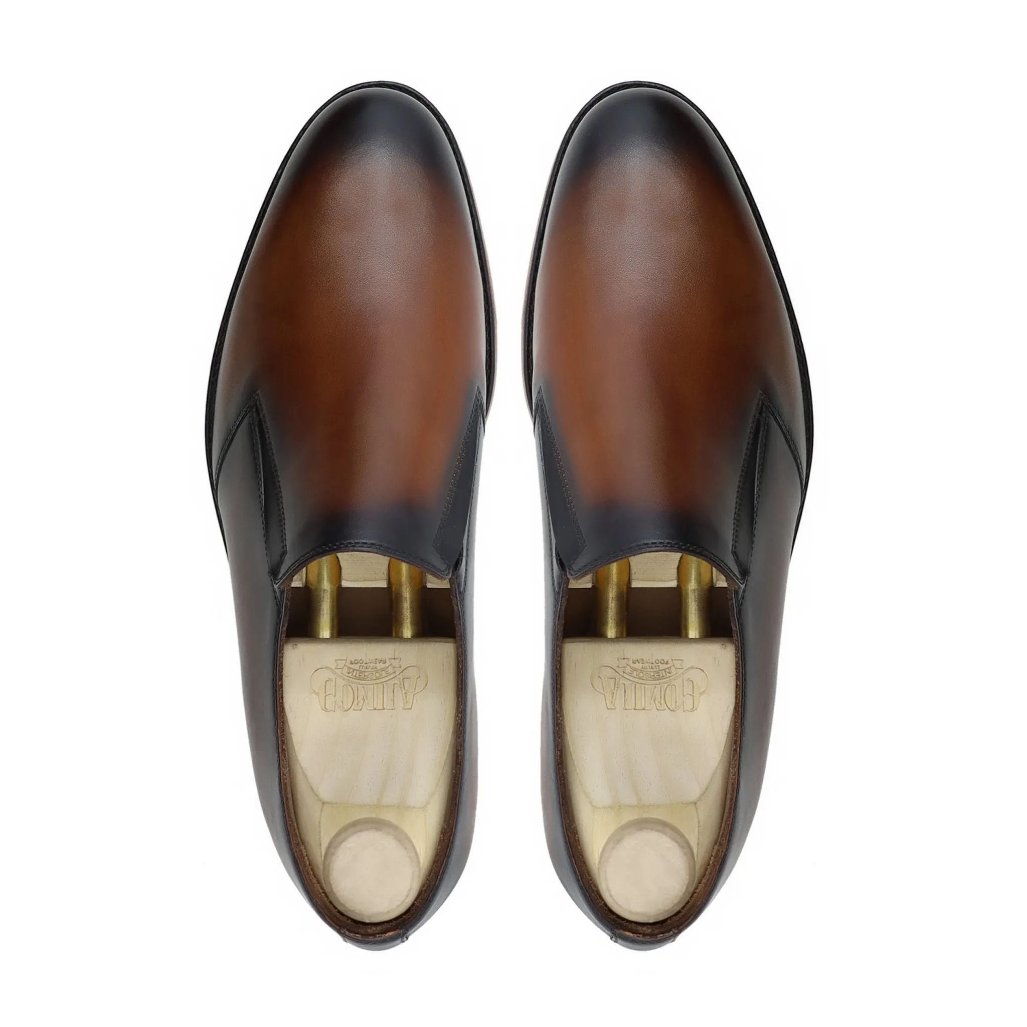 Cypraea - Men's Burnish Brown Calf Leather Loafer