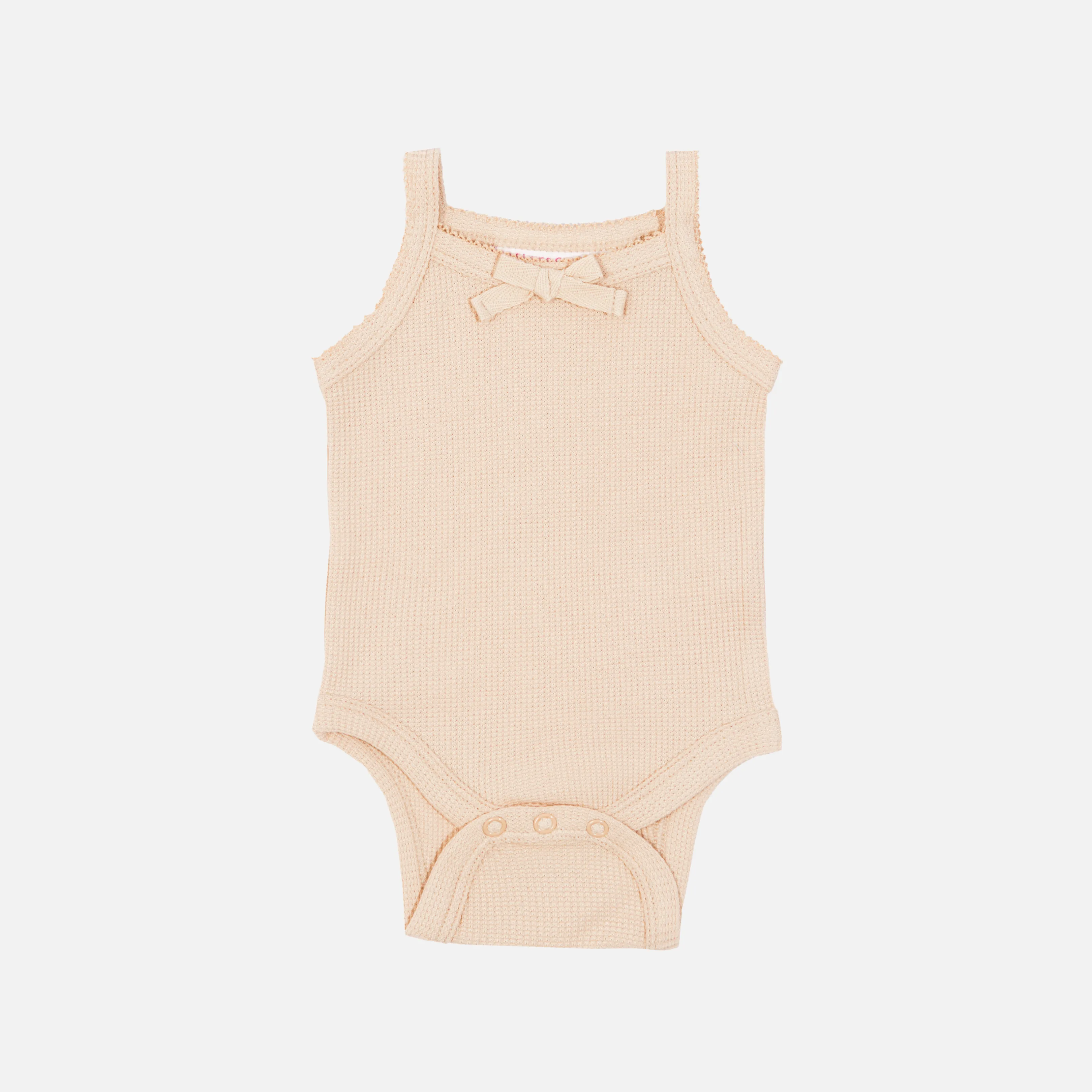 Dainty Waffle Singlet - Oatmeal