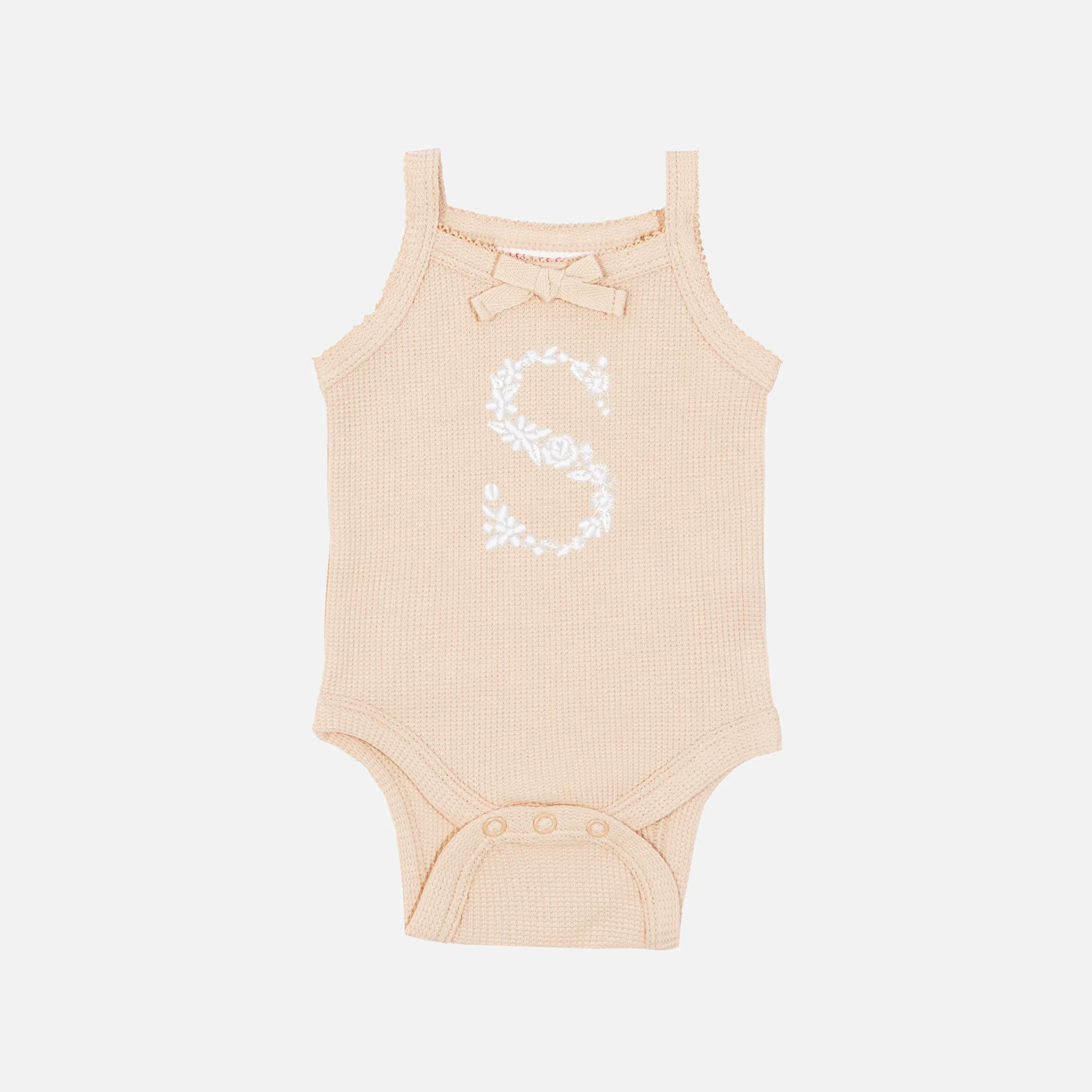 Dainty Waffle Singlet - Oatmeal