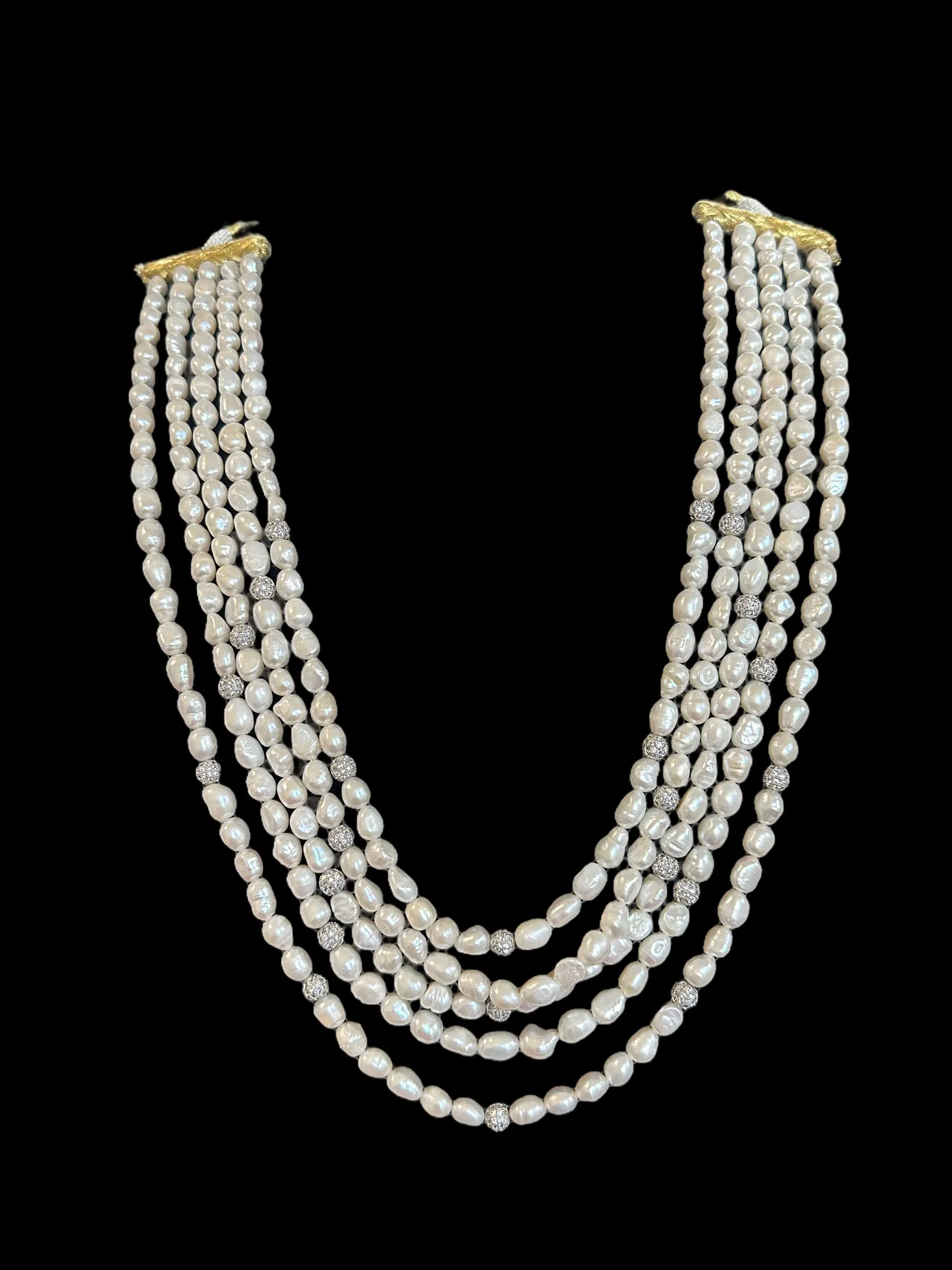 DLN48 Fresh water pearl necklace READY TO SHIP  )