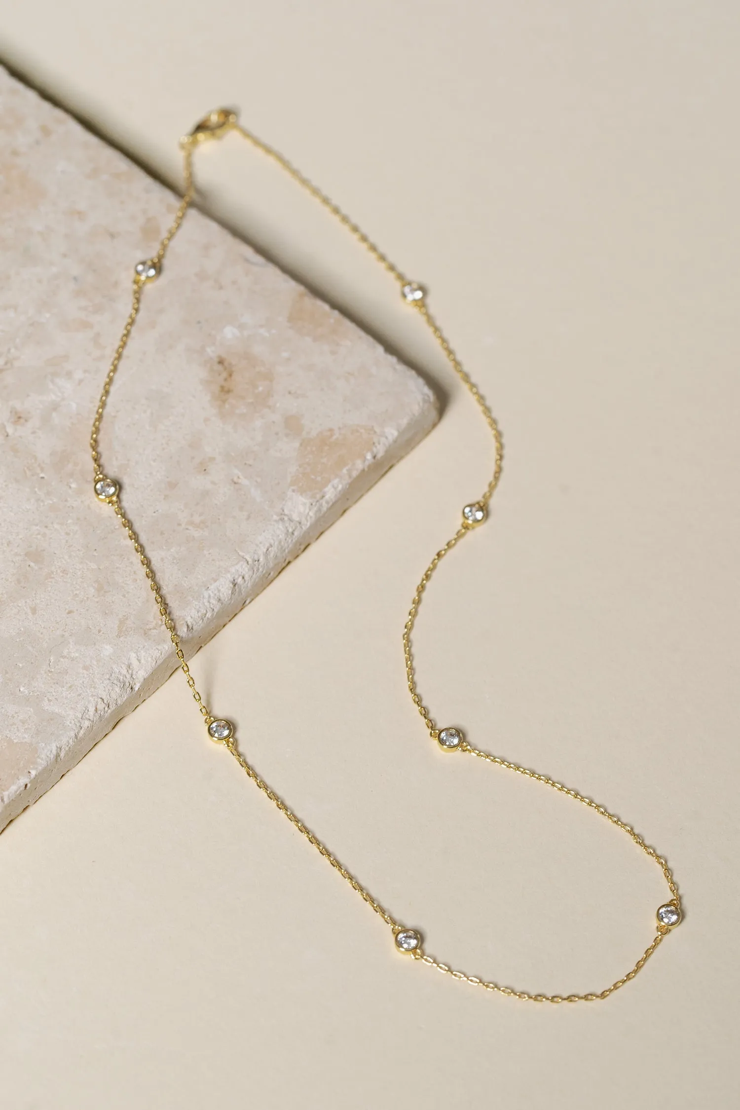 Eleanor Pavé Chain Necklace