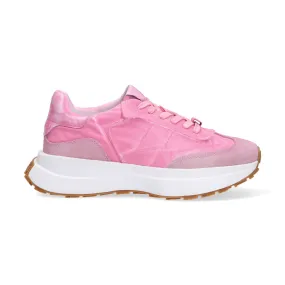 Elena Iachi sneaker Space tessuto camoscio rosa