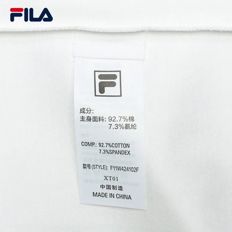 FILA CORE WHITE LINE EMERALD Women Short Sleeve T-shirt in White