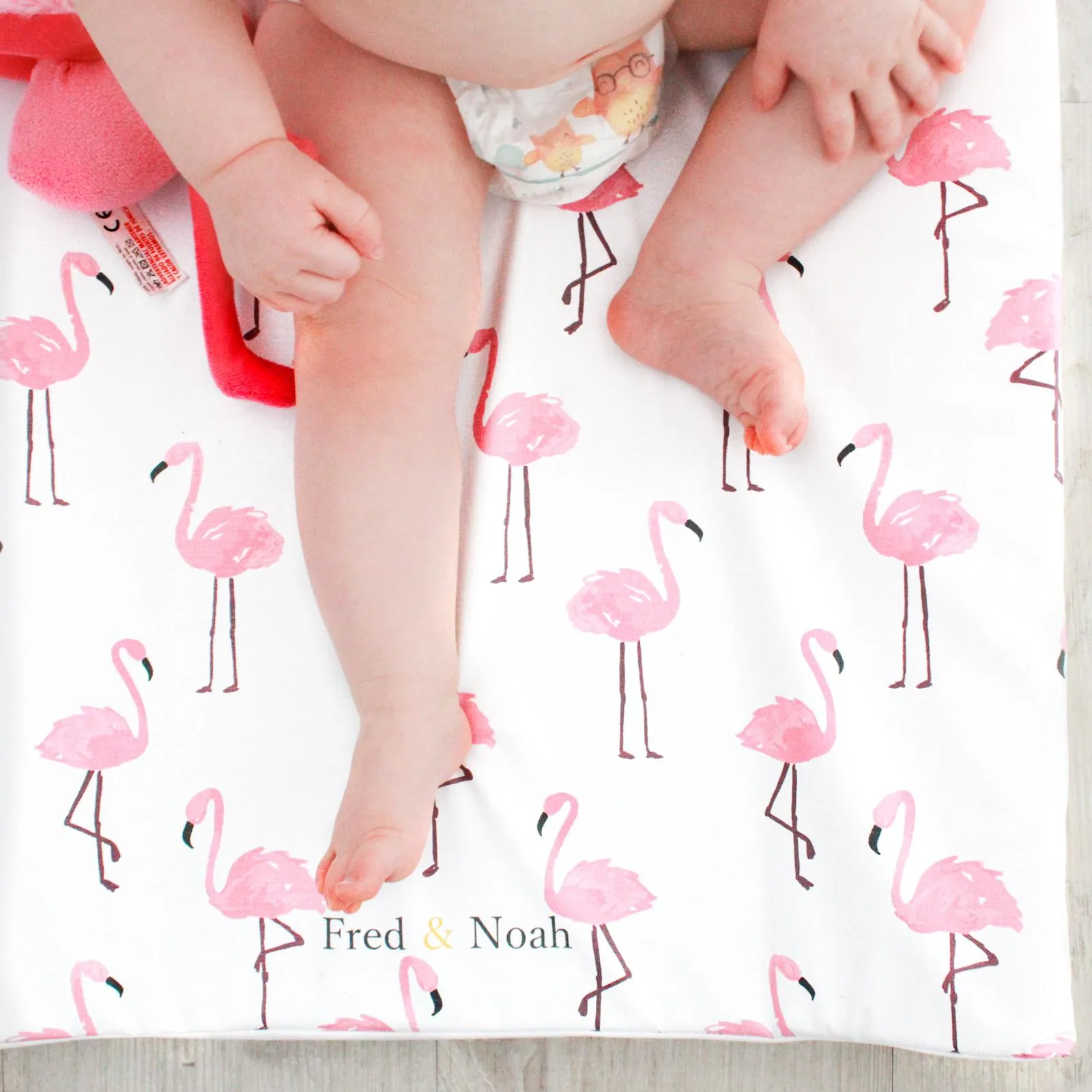 Flamingo print Changing Mat (all sizes)