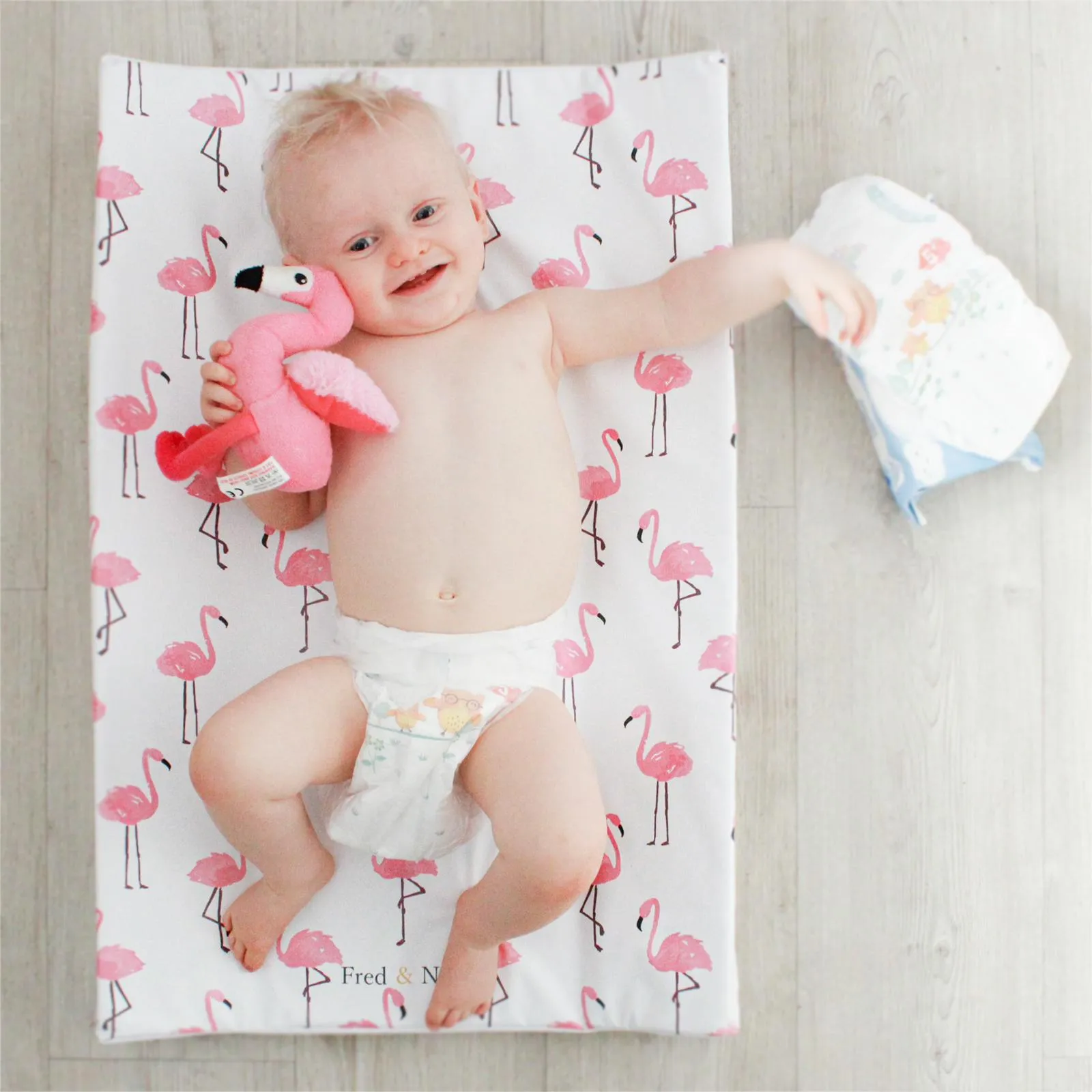 Flamingo print Changing Mat (all sizes)