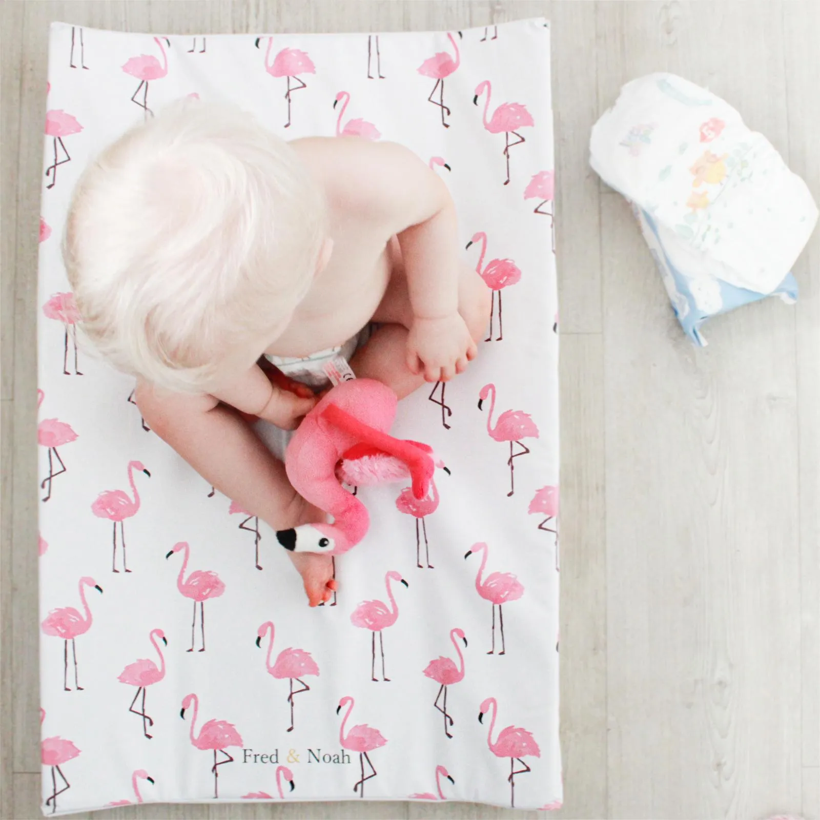 Flamingo print Changing Mat (all sizes)