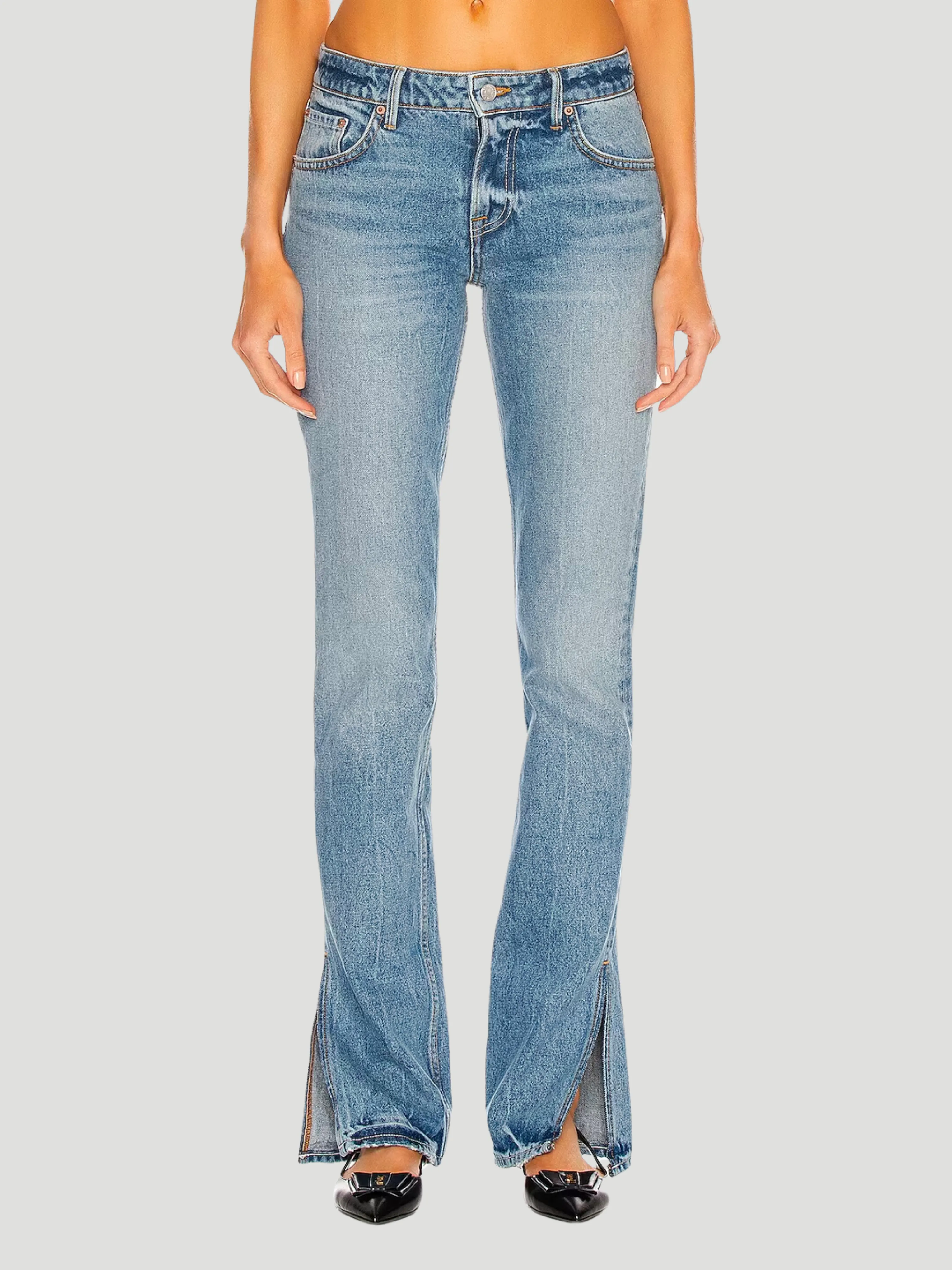 Hailey Low Rise Slim Bootcut Jeans