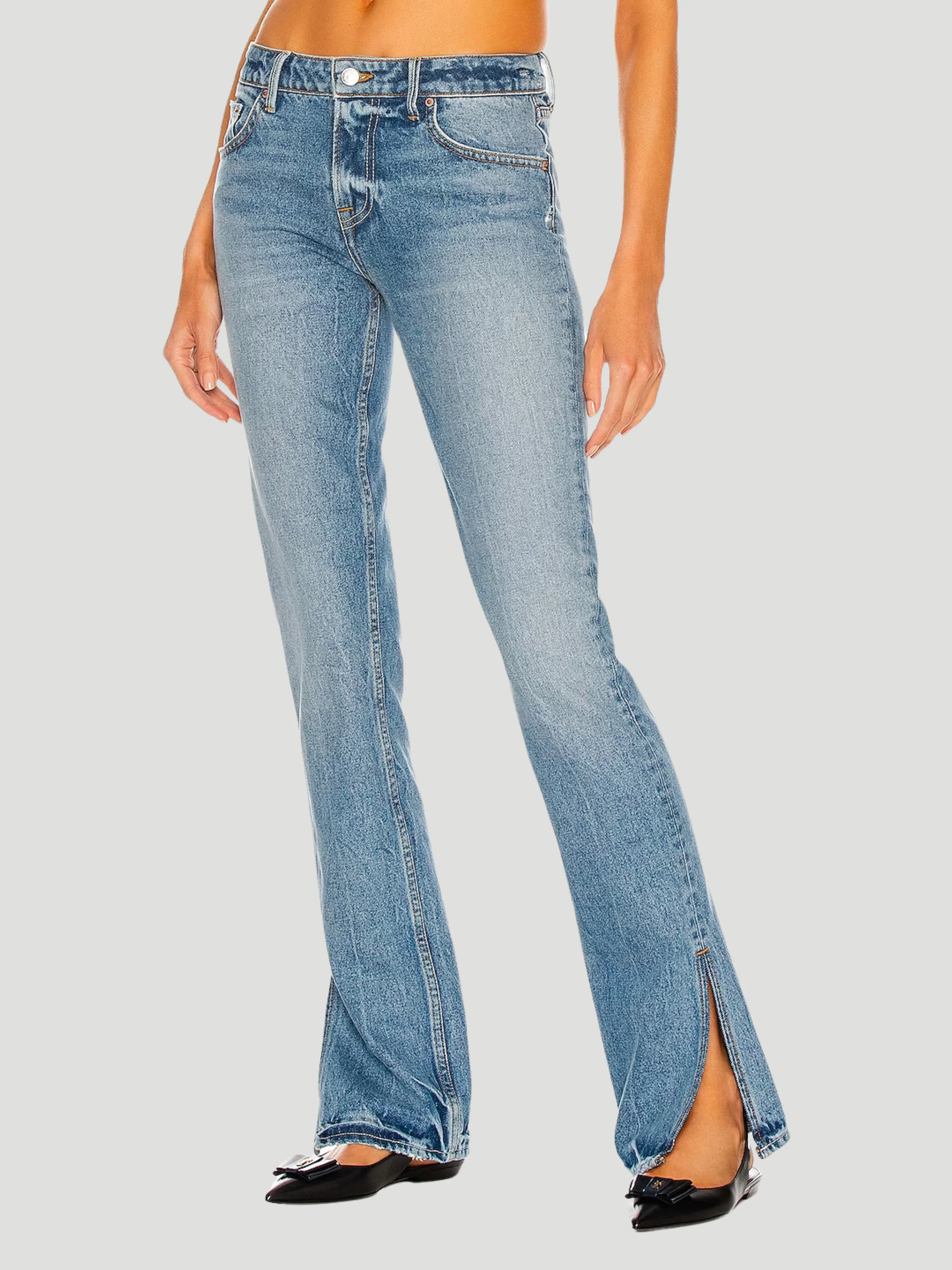 Hailey Low Rise Slim Bootcut Jeans