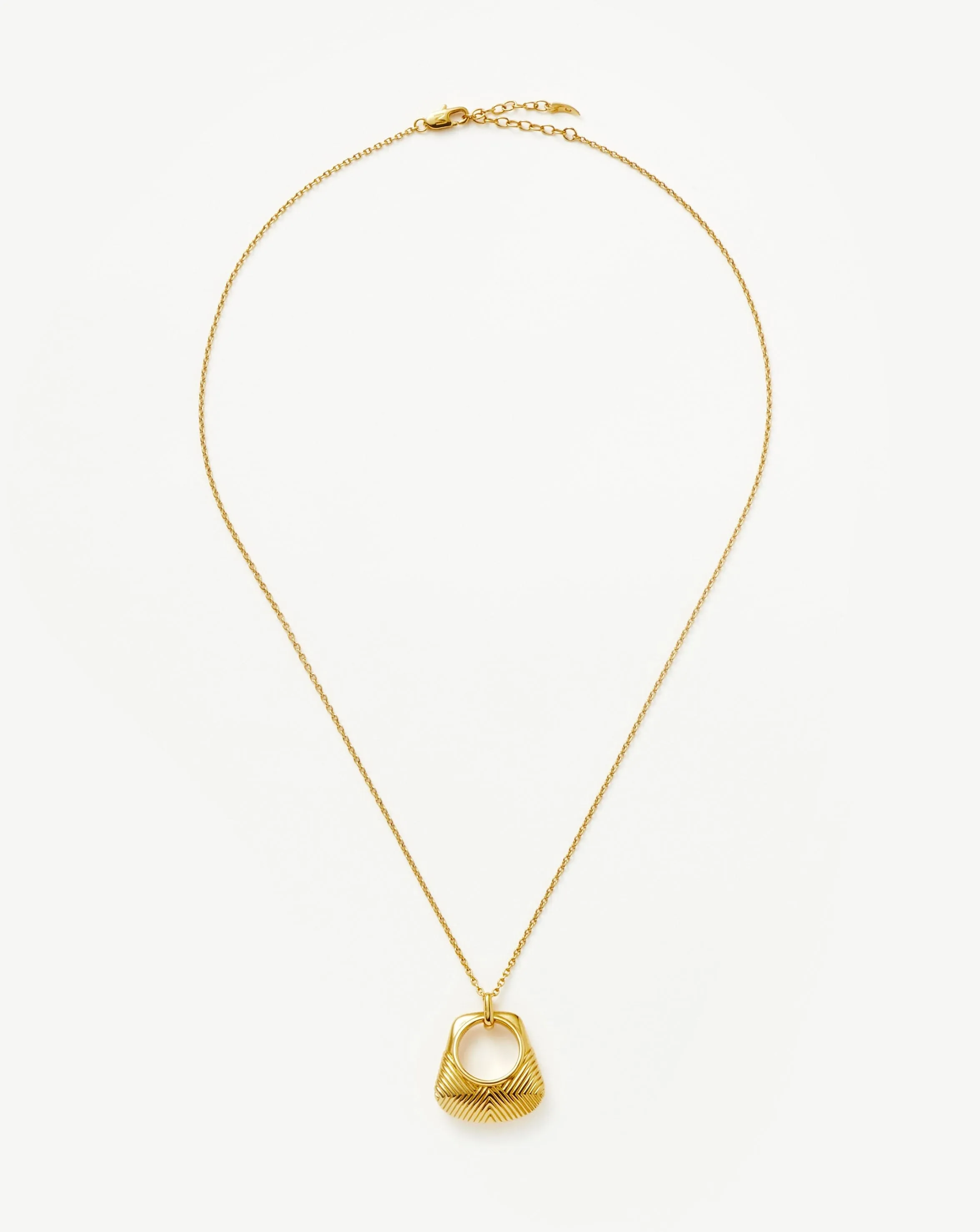 Hera Ridge Pendant Necklace | 18ct Gold Plated