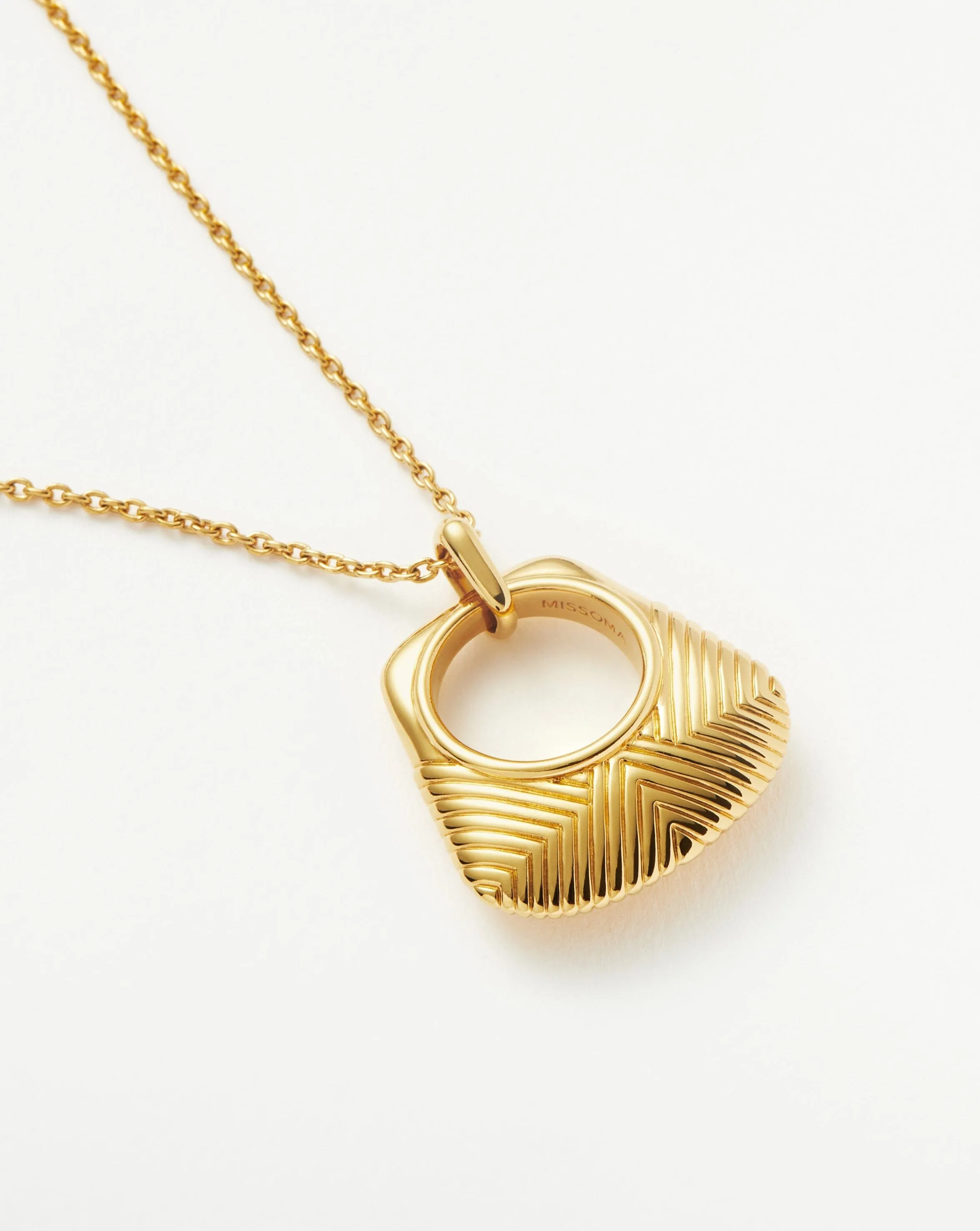 Hera Ridge Pendant Necklace | 18ct Gold Plated