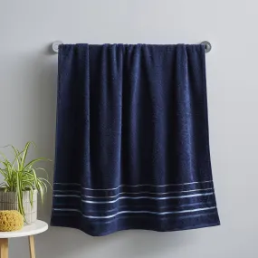 Java Stripe Hand Towel - Navy