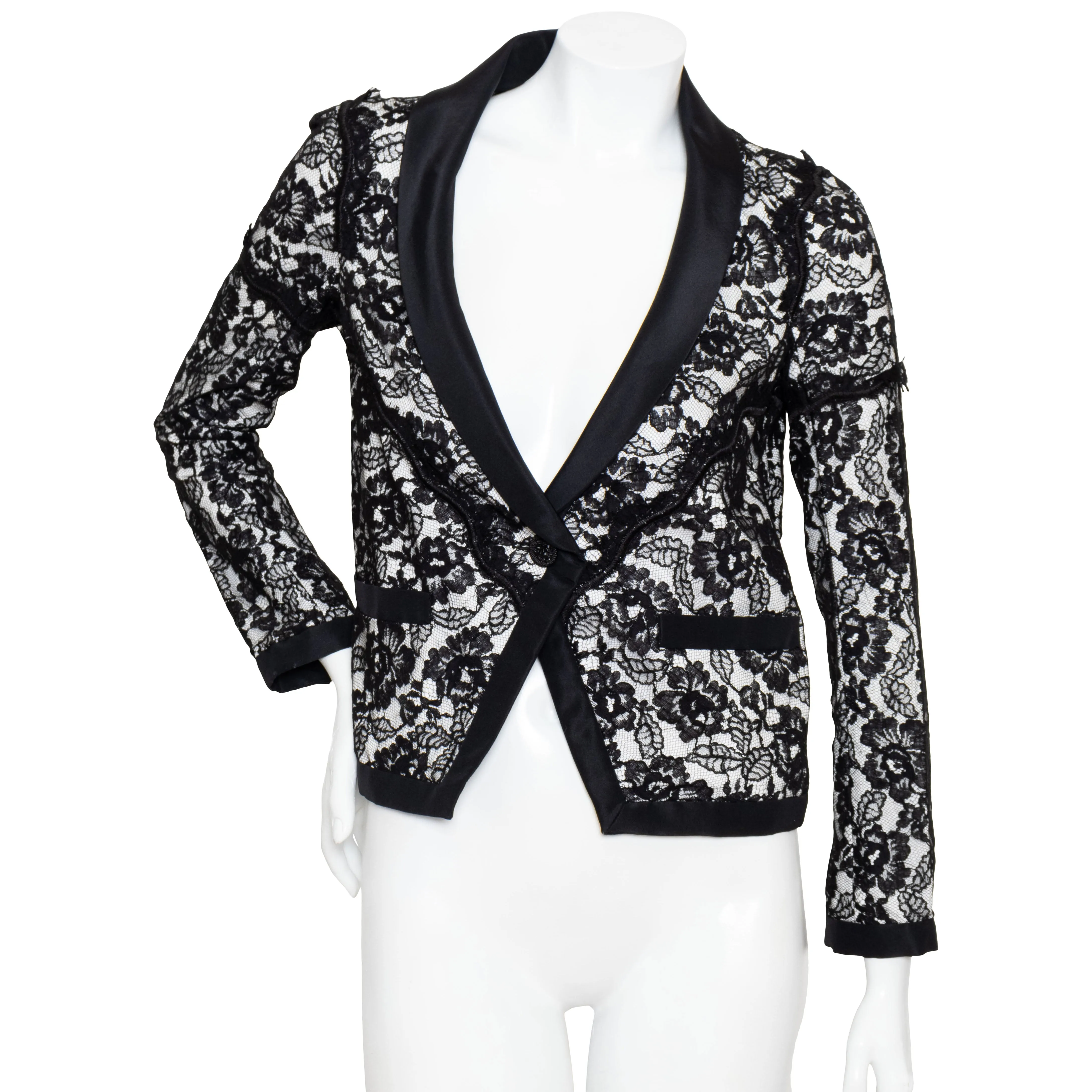 Lace Tuxedo Jacket