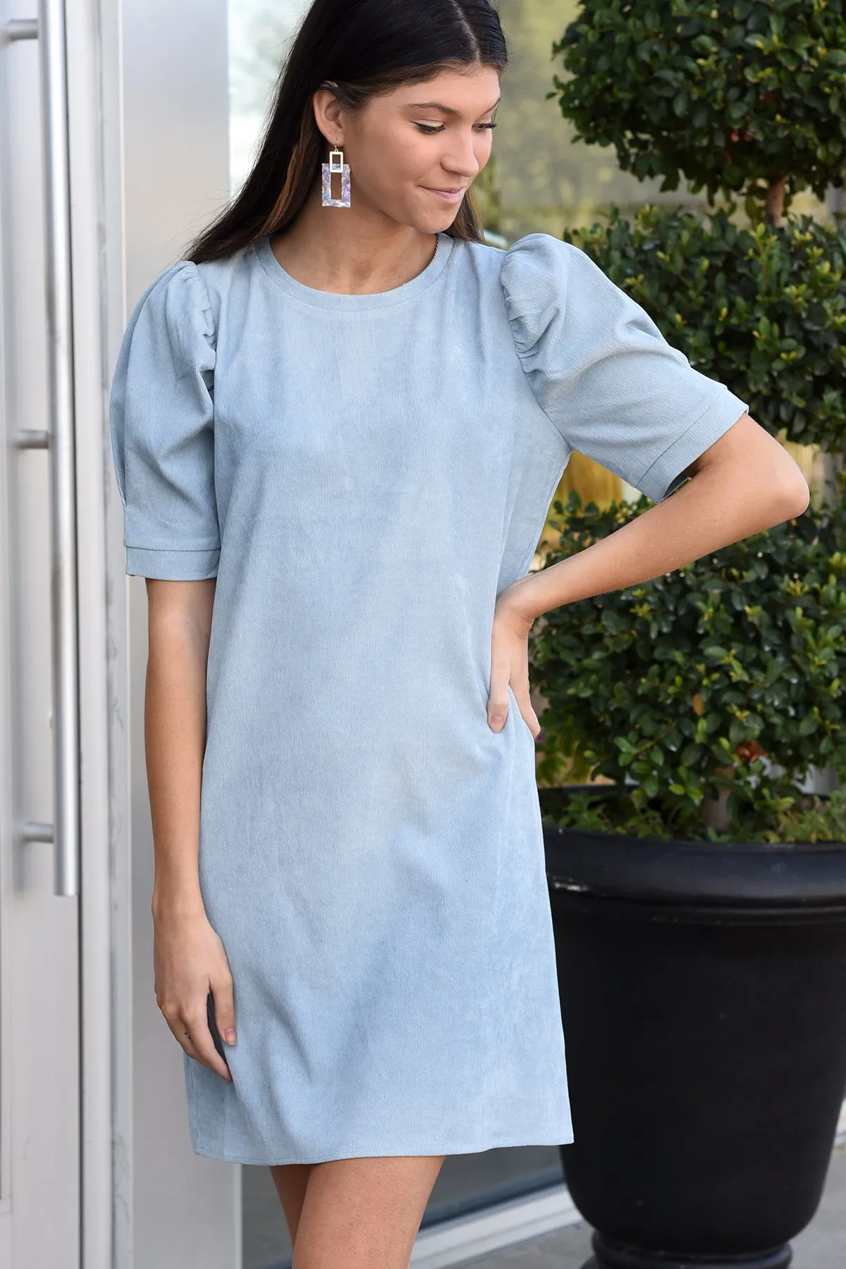 LANEY DRESS - ICE BLUE