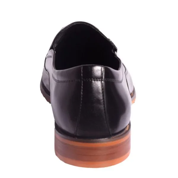 Men Moccasins Pure leather Shoes-Black