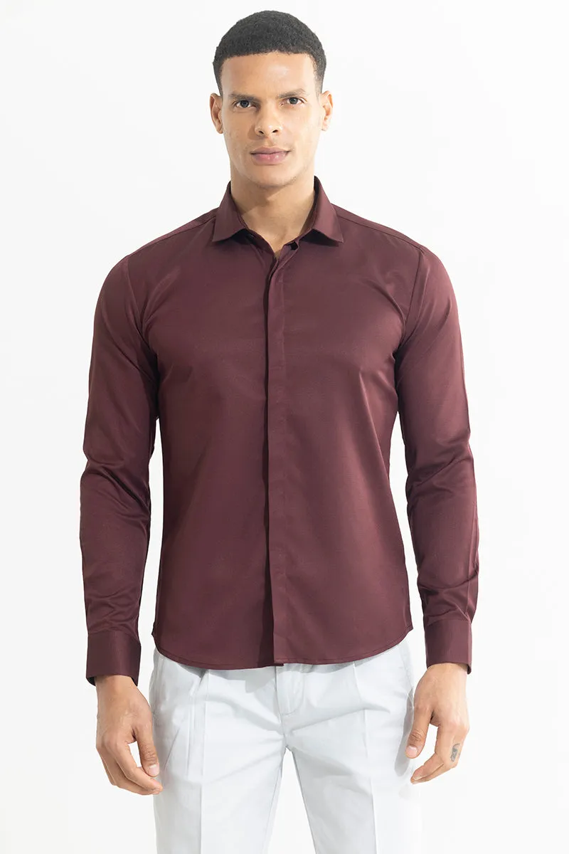 Meteoric Wine Red Shirt