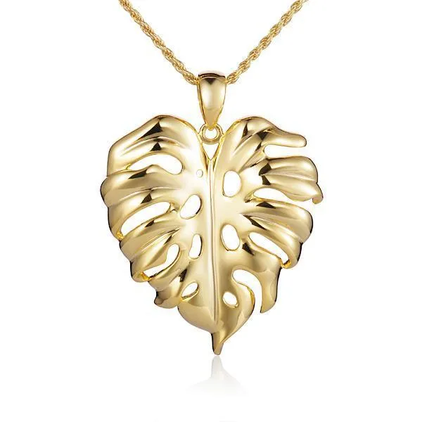 Monstera Leaf Pendant