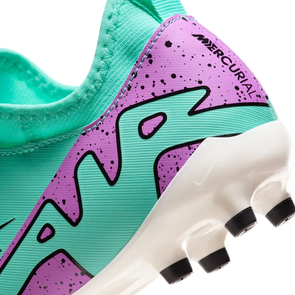 Nike Mercurial Zoom Vapor 15 Academy FG/MG Jnr Football Boots (Hyper Turquoise/Fuschia Dream)