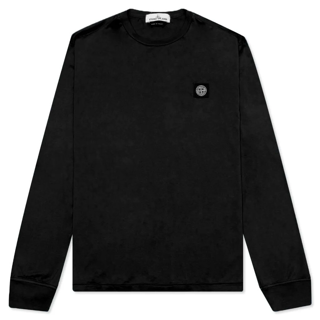 Patch Logo L/S Tee - Black