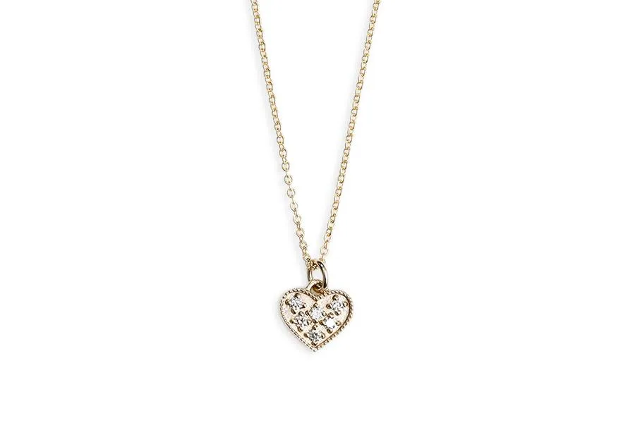 RTS Petite Moissanite Heart Charm