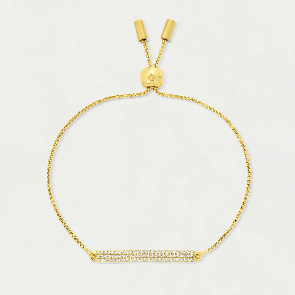 Signature Pavé Bar Chain Bracelet