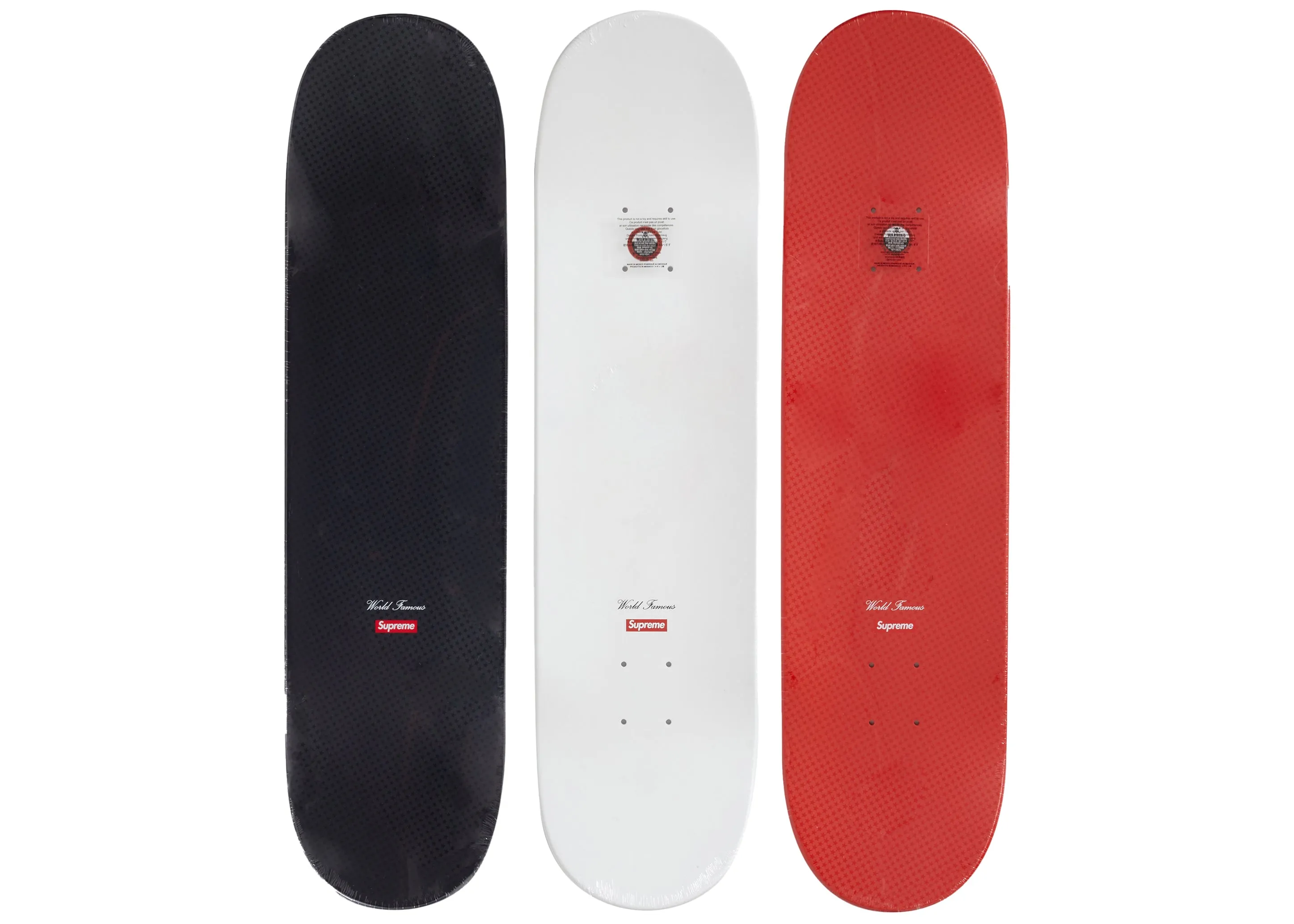 Supreme Tonal Box Logo Skateboard Deck Set Multicolor