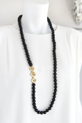 THE JOANNA NECKLACE -BLACK